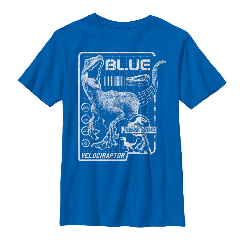 Boy's Jurassic World: Fallen Kingdom Blue Details T-Shirt, 1 of 5