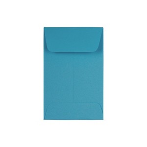 JAM Paper #1 Coin Business Colored Envelopes 2.25 x 3.5 Blue Recycled 352727818F - 1 of 4