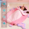 Joyfy Toddler Nap Mat with Pillow & Blanket - 60" x 39" for Kids Ages 3+ - Nap Mat for Preschool - Kids Sleeping Bag - Soft Plush Sleeping Mat - 4 of 4