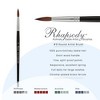 Creative Mark Rhapsody Kolinsky Sable Brushes for Professional Watercolorists - Round  Excellent Spring, Full Belly, Split-Proof Points, Chrome - 2 of 4