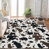 Western Room Decor Carpet,Milk Cow Print Washable Decorative Rug for Living Room - 2 of 4