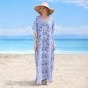 YOUZEY Mediterranean Floral Mosaic Summer Maxi Dress - 3 of 4