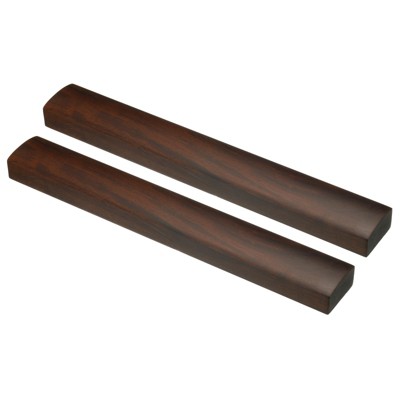 Unique Bargains Wooden Smooth Surface Elegant Finish Paperweight Black 2 Pcs