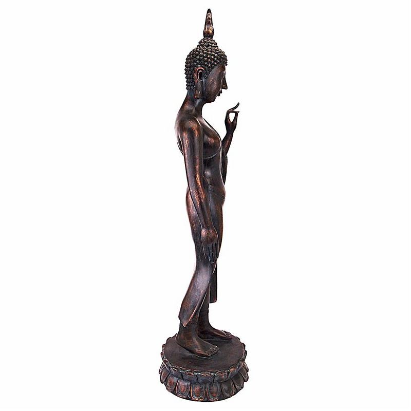 Design Toscano Free from Fear Standing Buddha Statue, 4 of 8