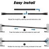 LunaLulinlk Extra Long Tension Shower Curtain Rod, Adjustable Heavy Duty Tension Rod for Bathroom Closet Windows, 115 inch - 4 of 4
