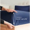 100% Cotton 400 Thread Count 4 Piece Sheet Set - Soft & Cozy Sateen Bed Sheets - CGK Linens - 4 of 4