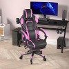 Flash Furniture X40 Gaming Chair Racing Computer Chair with Fully Reclining Back/Arms and Transparent Roller Wheels, Slide-Out Footrest - 3 of 4