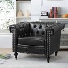 NicBex Velvet Accent Chair,Upholstered Living Room Chairs with Mid-Height Backrest and Gourd Shaped Wood Leg,Accent Chairs for Living Room - 2 of 4