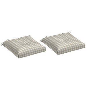 ARDEN Plush Modern Tufted Polyfill Seat Cushion 2-Pack, 20 x 20, Arden x Alexandra Kay Collection, Water repellent, Fade Resistant - 1 of 4