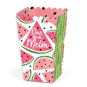 Big Dot of Happiness Sweet Watermelon - Fruit Party Favor Popcorn Treat Boxes - Set of 12 - 1 of 4