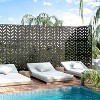 SpassWay 72"H 47"W Outdoor Metal Garden Trellis Privacy Screen Lattice Panel Indoor Room Divider - 2 of 4