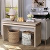 60'' Wooden Console Table with Shelf,Farmhouse Entryway Table with Double Board Design,Sofa Table for Living Room or Hallway–The Pop Home - 3 of 4
