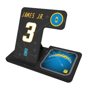 NFL Los Angeles Chargers Players Game Tactic 15-Watt 3 in 1 Charging Station - 1 of 4
