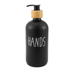 Unique Bargains Elegant Contains the Letters DISHES Soap Pump Dispenser for Bathroom 16.9oz 1 Pc - 1 of 4