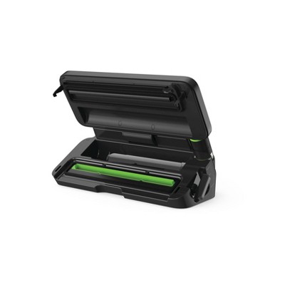 Black Stainless Steel Multi-Use Vacuum Sealer with Roll Storage