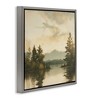 Stupell Industries Soft Beige Mountain Scenery Floating Frame Canvas Art - 2 of 4