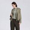 Women's Windbreaker Trench Coat - A New Day™ Olive Green - 4 of 4