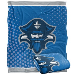 University Of New Orleans Logo Dots Silky Touch Blanket White 50x60 - 1 of 4