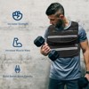 Weighted Vest Men Women, 25/35/45 lb Weight Vest Adjustable Iron Weights for Strength Training, Reflective Stripe & Pocket - 4 of 4