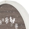 Creative Products Dashing Through the Snow 20 x 20 Round Framed Print - 3 of 4