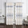 RT Designers Collection Bonnie Macrame Rod Pocket Room Darkening Curtain Panels for Living Room 52" x 84" Beige - 2 of 4