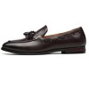 Santimon Mens Fashion Loafers Leather Casual Tassel Slip on Driving Flats Dress Shoes Brown - 2 of 4