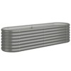vidaXL Durable Corten Steel Planter - Weather-Resistant Rectangle Raised Bed for Outdoor Planting - 24.4"x11.8"x11.4" - Easy to Assemble Garden Décor - 2 of 4