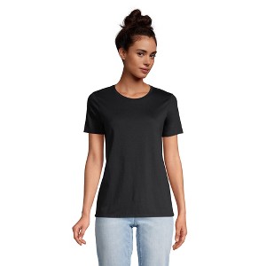 Lands' End Women's Relaxed Supima Cotton T-Shirt - 1 of 4