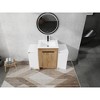 Vynxaria 48 in. Single Freestanding Glossy White Imitation Oak Plywood Bath Vanity with White Ceramic Top KD-PACKING Ready to Assemble - 4 of 4
