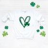 Simply Sage Market Women's Graphic Sweatshirt Hand Drawn Heart With Shamrock - 3 of 4