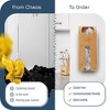 Manterio Bamboo Wall-Mounted Plastic Bag Saver – Durable Organizer for Grocery Bags - 2 of 4