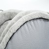 Bencmate Pet Bed Human Size Memory Foam Dog Bed with Storage Pocket Plush Cover Non Slip Bottom Standard Size, Light Gray, 35.43"*17.32"*11.81" - 3 of 4