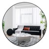 ChicFurnit Bathroom Vanity Mirrors Round Mirror with Sturdy Metal Frame HD Reflections for Bedroom Bathroom Entryway, Black, 36"*36"*1.2" - 2 of 4