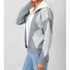 Women's Twofer Hoodie Sweater Cardigan - mystree - 2 of 3