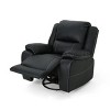 Lyngins Modern Upholstered Recliner Chair with Push Back & Footrest,Single Sofa Accent Chair for Living Room,Bedroom - 2 of 4