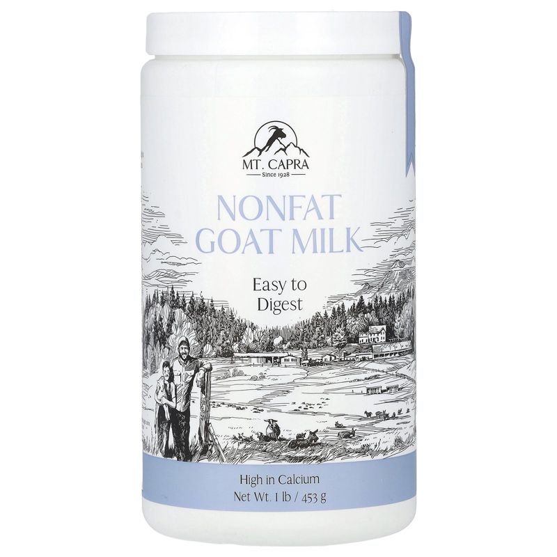 Mt. Capra Nonfat Goat Milk, 1 lb (453 g), 1 of 4