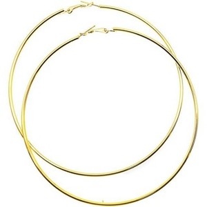 Hypoallergenic 10cm Large Hoop Earrings - Nickel-Free Lightweight Geometric Circle Earrings for Women & Men - 1 of 4