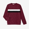PATPAT Family Matching Outfits Cotton Rib Knit Colorblock Long Sleeve Sweatshirts Tops Sets, Burgundy - 2 of 4