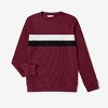 PATPAT Family Matching Outfits Cotton Rib Knit Colorblock Long Sleeve Sweatshirts Tops Sets, Burgundy (Multi-color, Men: XXL) - image 2 of 4