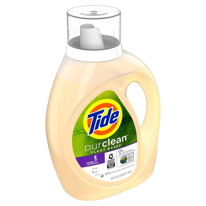 Tide purclean Honey Lavender Liquid Laundry Detergent - 63 fl oz, 4 of 11