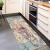 Area Rug with Rubber Backing Machine Washable Rug Modern Abstract Low Pile Rugs Foldable Stain Resistant Indoor Carpet for Living Room Bedroom - 3 of 4