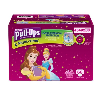 Huggies Pull-Ups Girls NightTime Training Pants Giga Pack - Size 2T-3T  (68ct) – Target Inventory Checker – BrickSeek