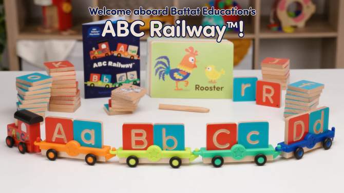 Battat Education ABC Railway Alphabet Learning Train Set, 2 of 11, play video