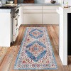 Machine Washable Vintage Area Rugs with Non Slip Rugs - 2 of 4