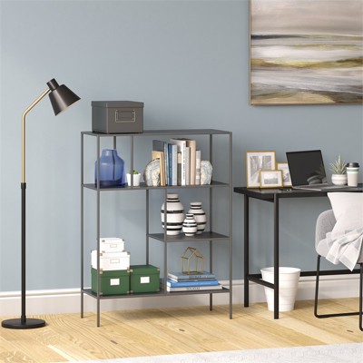 Gunmetal Gray 48" Steel Rectangular Étagère