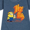 - Despicable Me Minions - Only Here For The Eats Graphic Short Sleeve Fleece Dress - 2 of 4