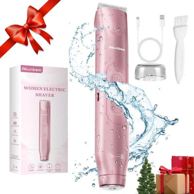 LILA by AKUNBEM Glow G1 Pro 3-in-1 Women's Bikini Trimmer, Facial Shaver & Nose Hair Trimmer - Waterproof, Portable, with USB Charging