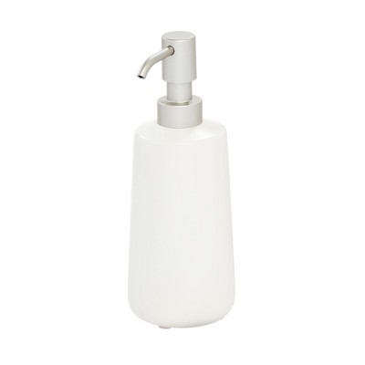 iDesign Soap Dispenser for Bathroom or Vanity - Coconut White