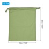 Unique Bargains 100% Cotton Reusable Washable Luggage Organizer Drawstring Bags 12 Pcs - 2 of 4