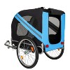Kumasinova Folding Bike Trailer for Dogs,66LB Capacity All-Terrain Pet Carrier,Steel Frame for Cycling,Jogging,Camping,Outdoor Adventures - 2 of 4